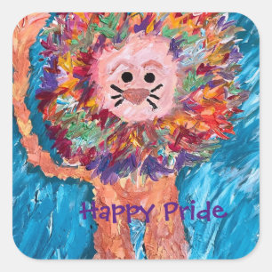 Adesivo Quadrado Lion tem seu orgulho