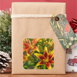 Adesivo Quadrado Lírio de Dia Dourado – Flora de Verão