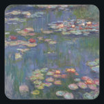 Adesivo Quadrado Lírios de água de Claude Monet<br><div class="desc">Esta pintura é uma série de pinturas a óleo do impressionista francês Claude Monet (1840-1926),  que retrata o horto floral de Monet em Giverny e foi o principal foco da produção artística de Monet nos últimos 30 anos de sua vida.</div>