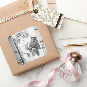 Adesivo Quadrado Listras