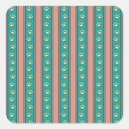 Adesivo Quadrado Listras de Impressão