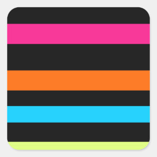 Adesivo Quadrado Listras de neão