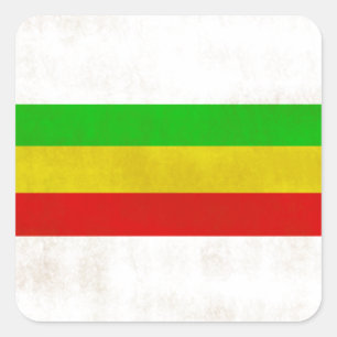 Adesivo Quadrado Listras sujas de Rasta