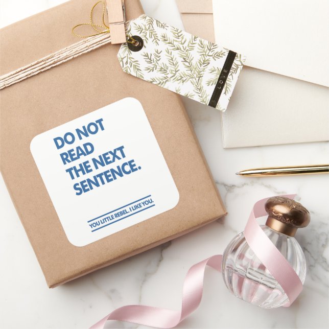 Adesivo Quadrado Little Rebel (Presentear)