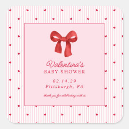 Adesivo Quadrado Little Sweetheart Valentine CoquettePaper Napkin