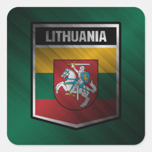 Adesivo Quadrado Lituânia