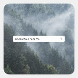 Adesivo Quadrado Livrarias perto de mim no Woods