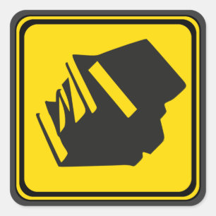 Adesivo Quadrado Livros À Frente!