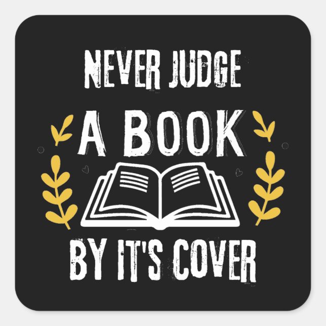 Adesivo Quadrado Livros divertidos para todas as idades (Frente)