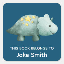 Livros Escolares Infantil Azul Marinho Dinossauro 