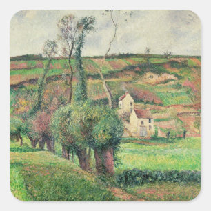 Adesivo Quadrado Lixeiras, Pontoise, 1882
