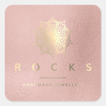 Liz Mandala Rosa Rosa Dourada Branco Metálico 2