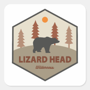 Adesivo Quadrado Lizard Head Wilderness Colorado Bear