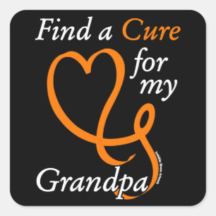 Adesivo Quadrado Localizar um Cure/Heart/Grandpa...RSD/CRPS