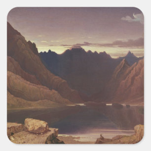 Adesivo Quadrado Loch Coruisk, Ilha de Skye - Dawn, c.1826-32 (c/c)