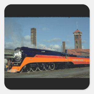 Adesivo Quadrado Locomotiva SP 4-8-4 "Daylight" #4449_Trains