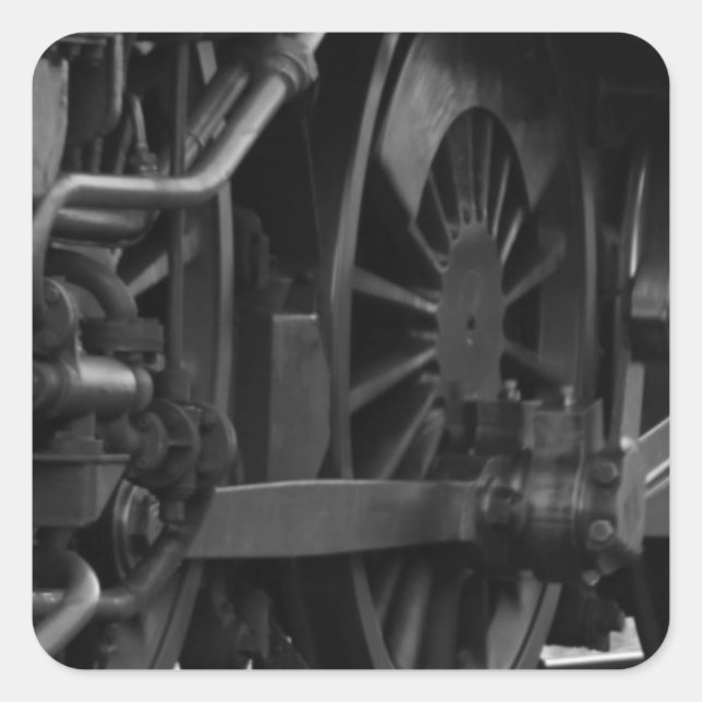 Adesivo Quadrado Locomotive Mechanical School (Frente)