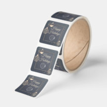 Logo Happy Holidays Christmas Corporate Modern