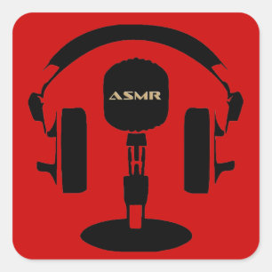 Adesivo Quadrado Logotipo ASMR