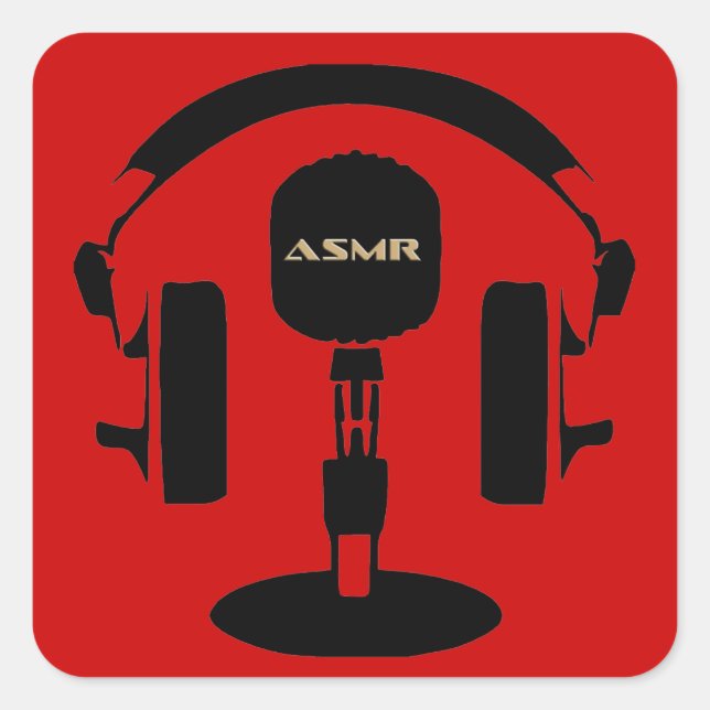 Adesivo Quadrado Logotipo ASMR (Frente)