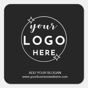 Adesivo Quadrado Logotipo Comercial Personalizado Profissional Ades