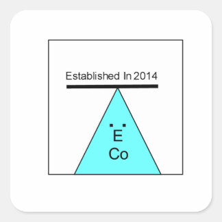 Adesivo Quadrado Logotipo da rua E