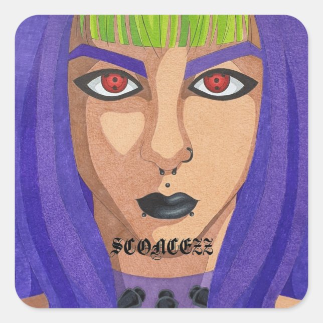 Adesivo Quadrado logotipo da socultzz (Frente)