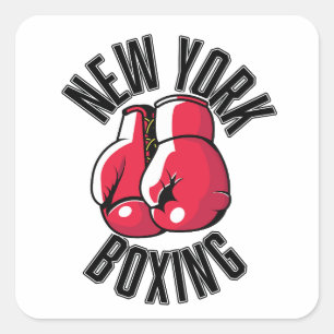 Adesivo Quadrado logotipo do New York Boxing