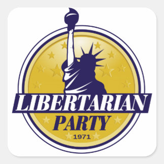 Adesivo Quadrado Logotipo do Partido Libertário