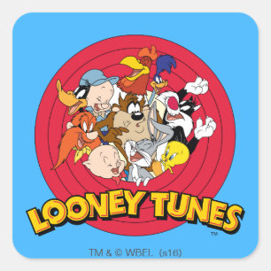 Adesivo Quadrado Logotipo do Personagem LOONEY TUNES™