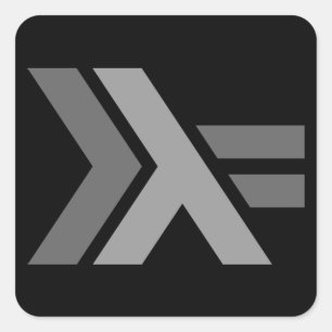 Adesivo Quadrado Logotipo do Thompson-Veículo com rodas de Haskell