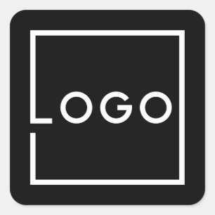 Adesivo Quadrado Logotipo Empresarial Personalizado