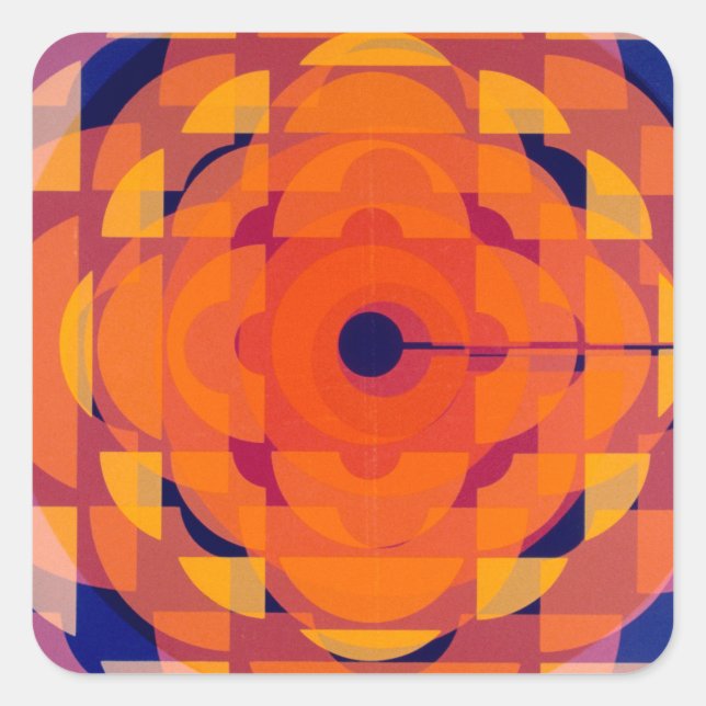 Adesivo Quadrado Logotipo estilizado CBC 1970s (Frente)