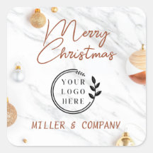 Logotipo Feliz Natal Férias Modernas