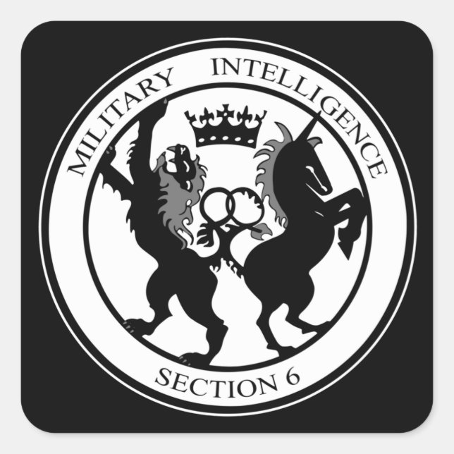 Adesivo Quadrado Logotipo MI6 (Frente)