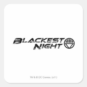 Adesivo Quadrado Logotipo Noturno Blackest