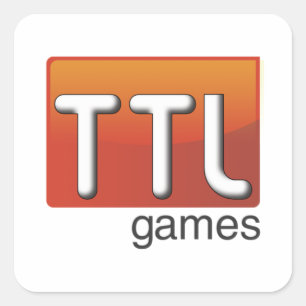 Adesivo Quadrado Logotipo para Jogos TTL