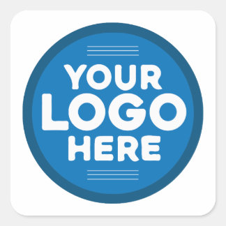 Adesivo Quadrado Logotipo personalizado