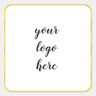Adesivo Quadrado Logotipo Personalizado da Glitter da Borda do Círc