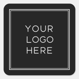 Adesivo Quadrado Logotipo personalizado profissional | Simples e mi