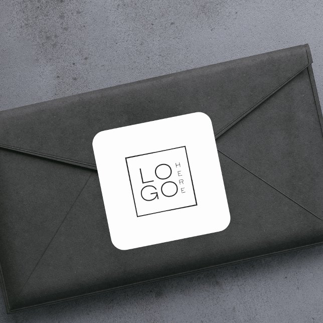 Adesivo Quadrado Logotipo Quadrado Personalizado para Empresa Minim (Criador carregado)