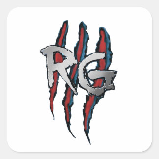 Adesivo Quadrado Logotipo RG Limpar