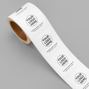 Adesivo Quadrado Logotipo & Texto Personalizado l Empresa Promocion