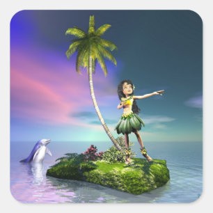 Adesivo Quadrado Loihi Stickers