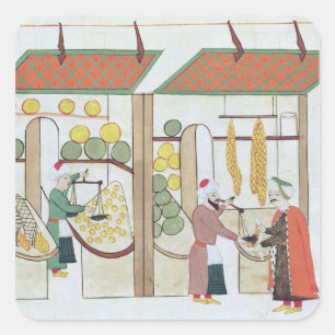 Adesivo Quadrado Lojas da fruta Ms.1671 dois, c.1580