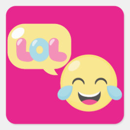 Adesivo Quadrado LOL Emoji Bubble