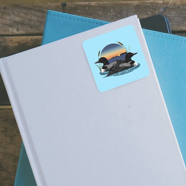 Adesivo Quadrado Lon Casal Sunset Blue (Criador carregado)