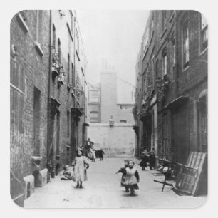 Adesivo Quadrado London Slums, 1899