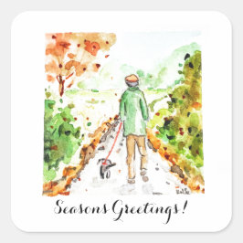 Adesivo Quadrado Long Walk Home