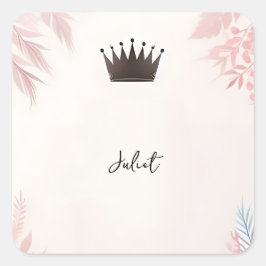 Adesivo Quadrado Longo Tule Glamour Real Rosa Corado Chuveiro de No